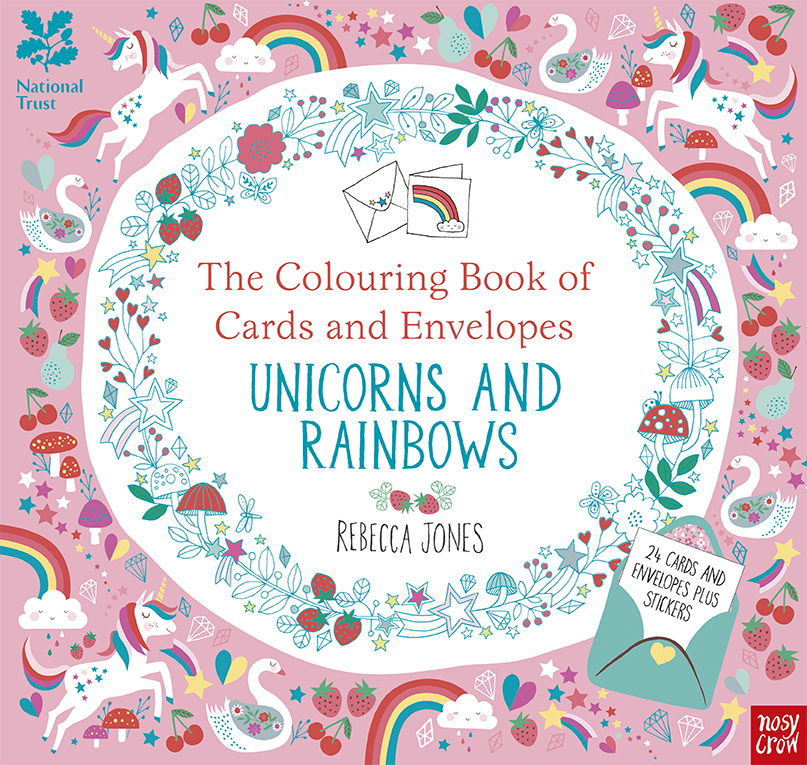 The Colouring Book of Cards and Envelopes: Unicorns and Rainbows